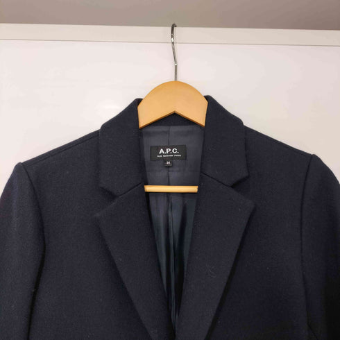 アーペーセー A.P.C. ウールメルトン チェスターコート レディース FR:34