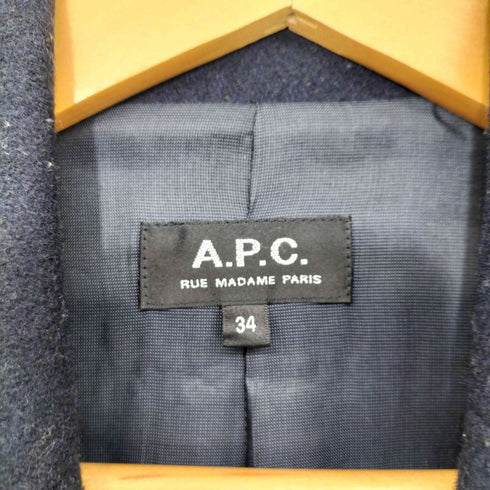 アーペーセー A.P.C. ウールメルトン チェスターコート レディース FR:34