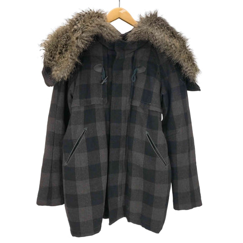 ディーゼル DIESEL 90-00S OLD N-3B TYPE Flight Mods Parka ロゴ エンブレム ガンフラップ付き ジップ ギミック フード バッファロー チェック モッズ パーカー IDEAL ジップ Y2K メンズ import:M