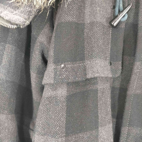 ディーゼル DIESEL 90-00S OLD N-3B TYPE Flight Mods Parka ロゴ エンブレム ガンフラップ付き ジップ ギミック フード バッファロー チェック モッズ パーカー IDEAL ジップ Y2K メンズ import:M