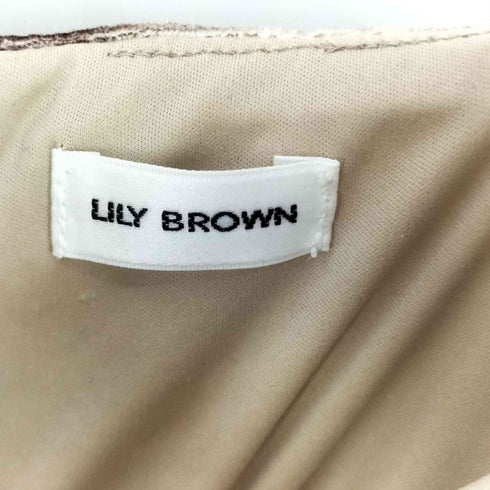 リリーブラウン Lily Brown カップインベロアドレープキャミワンピース レディース ONE SIZE