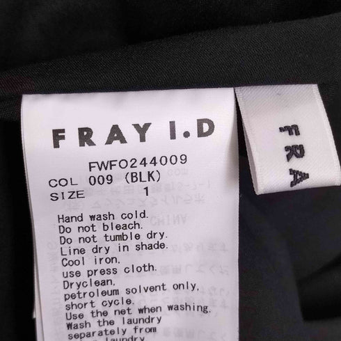 フレイアイディー FRAY I.D 24AW バックオープンキャミワンピ レディース JPN:1