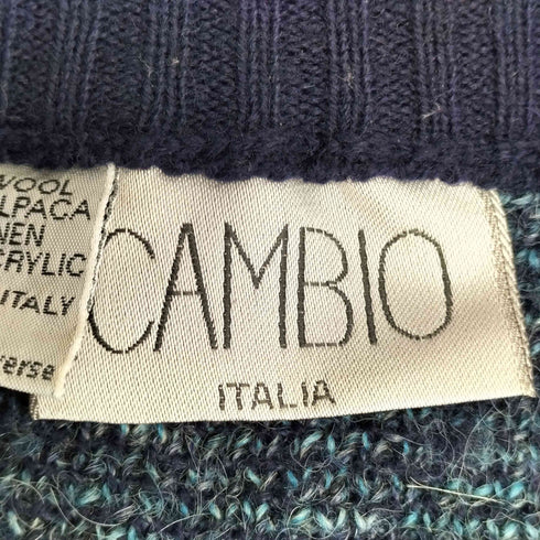 カンビオ CAMBIO イタリア製 ウールアルパカプルオーバーニット メンズ import:L