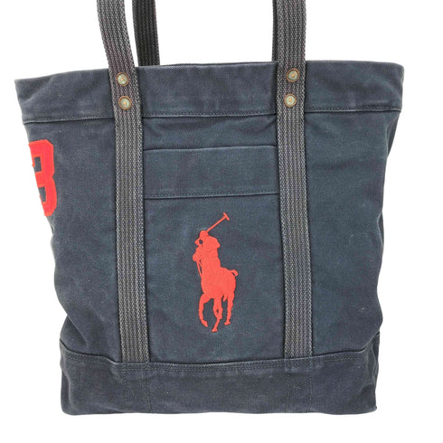 ポロラルフローレン POLO RALPH LAUREN ビッグポニー ロゴ刺繍 トートバッグ メンズ