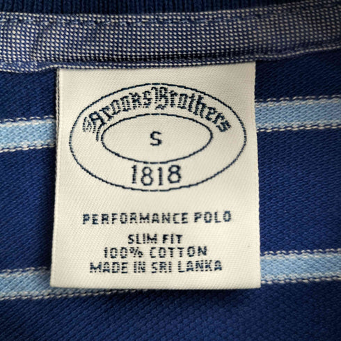 ブルックスブラザーズ BROOKS BROTHERS ボーダー L/S ポロシャツ メンズ import:S