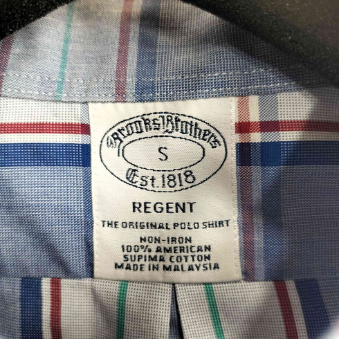 ブルックスブラザーズ BROOKS BROTHERS チェック L/S BD シャツ メンズ import:S