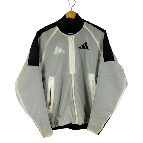 アディダス adidas ビッグロゴ オーバーサイズ リバーシブル ボンバージャケット メンズ import:S