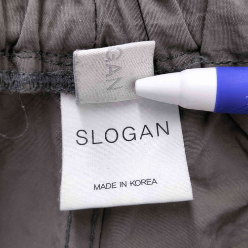 SLOGAN ナイロン 3ストライプ カーゴパンツ レディース