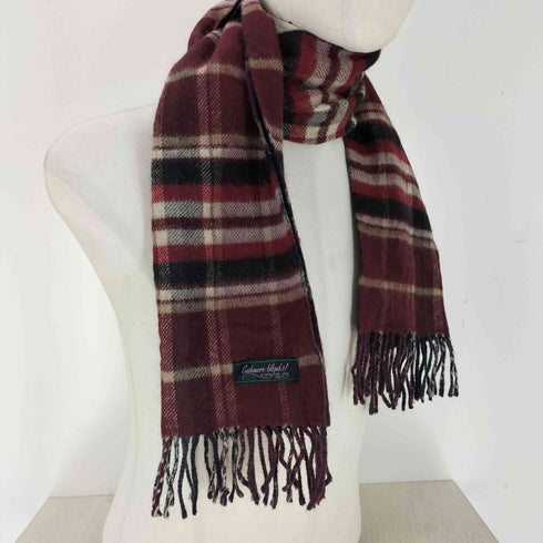 Cashmere blend チェック マフラー レディース