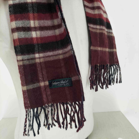 Cashmere blend チェック マフラー レディース
