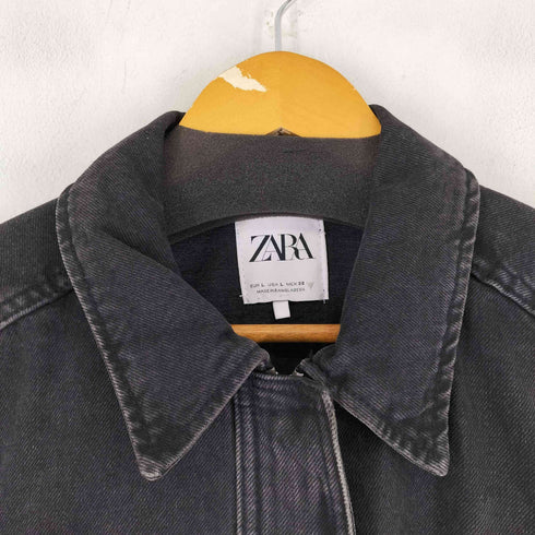 ザラ ZARA ジップアップ デニムジャケット レディース import:L