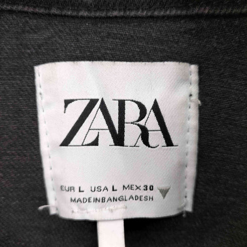 ザラ ZARA ジップアップ デニムジャケット レディース import:L