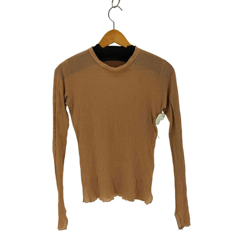 オーラリー AURALEE 20SS SEE-THROUGH RIB MOCK NECK L/S TEE レディース 1