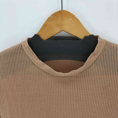オーラリー AURALEE 20SS SEE-THROUGH RIB MOCK NECK L/S TEE レディース 1