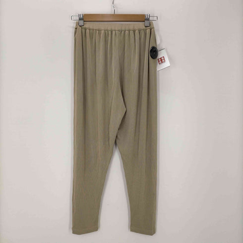 イッセイミヤケ ISSEY MIYAKE 80S 筆タグ レーヨン ポリ イージー テーパード パンツ レディース JPN:M
