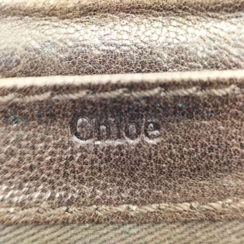 クロエ Chloe チャーム付き レザーロングウォレット レディース