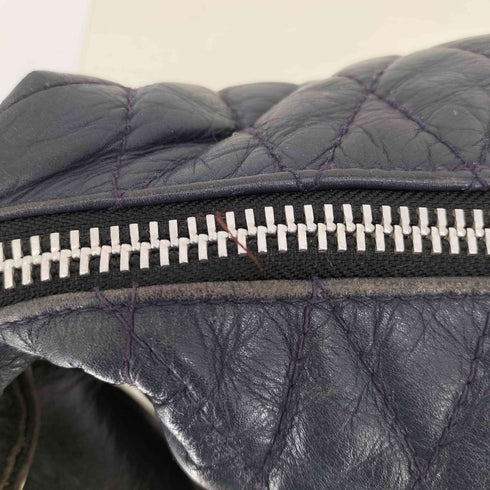 ショット Schott レザー キルティング パデッド バナナ バッグ メンズ