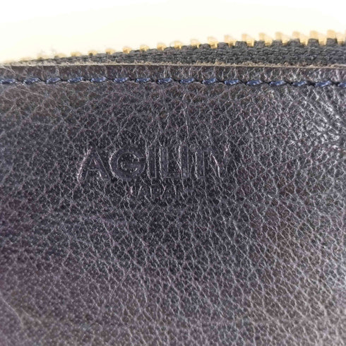 アジリティ AGILITY ラウンドジップ レザーコインケース メンズ