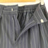MUHET 2タック ストライプ ワイドスラックス レディース JPN:M