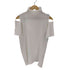 イッセイミヤケ ISSEY MIYAKE 20SS A.POC INSIDE ショルダースリット プリーツ切替 インサイドアウト タートルネック Tシャツ レディース JPN:2