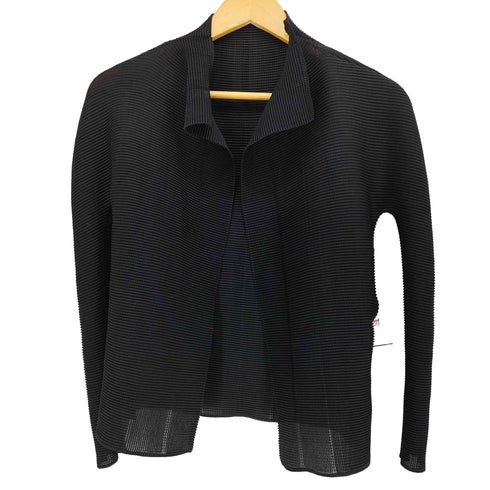ミーイッセイミヤケ me ISSEY MIYAKE ワッフルプリーツ カーディガン レディース