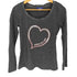 バーバリーブルーレーベル BURBERRY BLUE LABEL ハートプリント Aライン クルーネック L/S Tシャツ Y2K レディース EUR:38