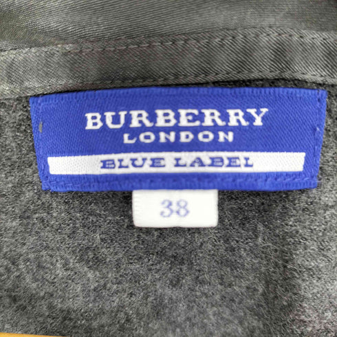バーバリーブルーレーベル BURBERRY BLUE LABEL ハートプリント Aライン クルーネック L/S Tシャツ Y2K レディース EUR:38