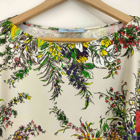 Blumarine フラワープリント ブラウス レディース 38