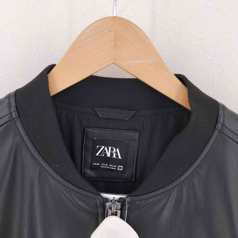 ザラ ZARA フェイクレザージャケット メンズ import:XL