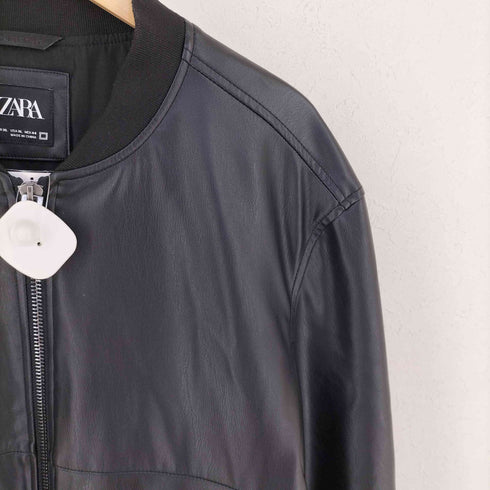 ザラ ZARA フェイクレザージャケット メンズ import:XL