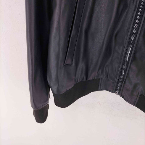 ザラ ZARA フェイクレザージャケット メンズ import:XL