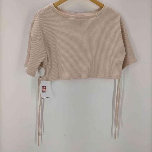 イートミー EATME 24SS 刺繍入り ドロスト リブ TOP レディース FREE