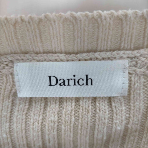 ダーリッチ Darich 25SS ニット レイヤード チェック ミディ ワンピース レディース FREE