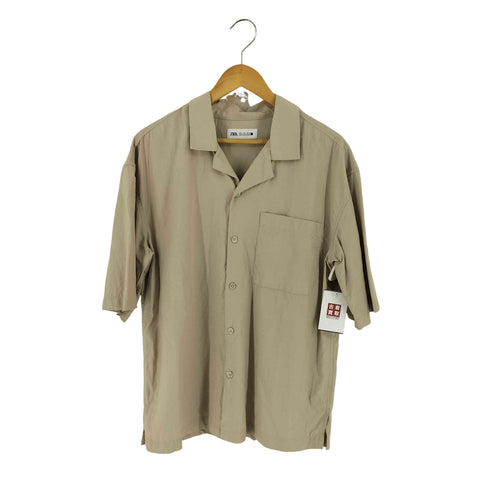 ザラ ZARA オープンカラーシャツ メンズ import:L