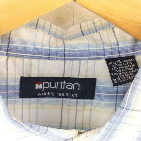 ピューリタン PURITAN チェック ボタンダウン L/S シャツ メンズ XL