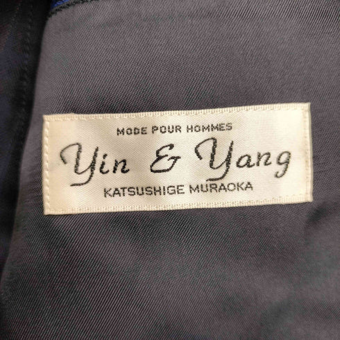 インアンドヤン yin & yang ウール混 ストライプ セットアップ メンズ