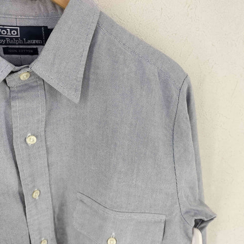 ポロバイラルフローレン Polo by RALPH LAUREN ダブルフラップポケット L/S シャツ メンズ XL