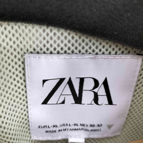 ザラ ZARA WATER REPELLENT RAINCOAT ナイロン フーデット コート レディース import:XL