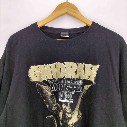 ハードコアチョコレート HARDCORE CHOCOLATE キャラクタープリント 引力光線ブラック Tシャツ メンズ JPN:XXL