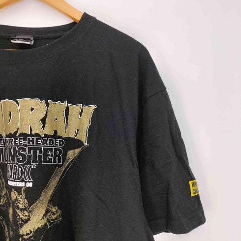ハードコアチョコレート HARDCORE CHOCOLATE キャラクタープリント 引力光線ブラック Tシャツ メンズ JPN:XXL