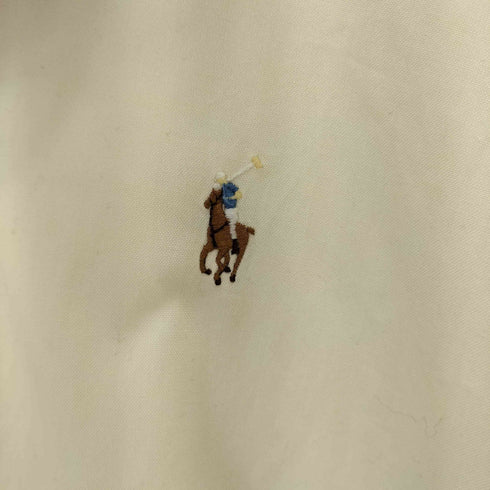 ラルフローレン RALPH LAUREN 90~00s 香港製 YARMOUTH アイボリーシャツ メンズ 16 1/2-35