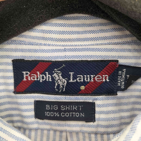 ラルフローレン RALPH LAUREN 90s BIG SHIRT ストライプボタンダウンシャツ メンズ JPN:L