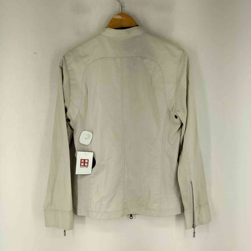 キャサリンハムネットロンドン KATHARINE HAMNETT LONDON リネン混 シングルライダースジャケット メンズ JPN:M