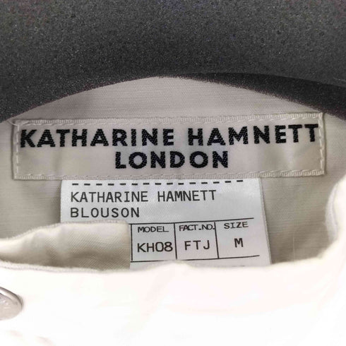 キャサリンハムネットロンドン KATHARINE HAMNETT LONDON リネン混 シングルライダースジャケット メンズ JPN:M