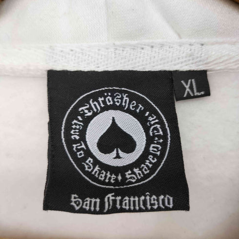 スラッシャー THRASHER ヘビーオンス プリント プルオーバーパーカー メンズ JPN:XL