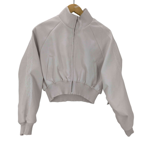 ジェイダ GYDA 25SS レースライン ボリュームスリーブ フェイク レザー ジャケット レディース FREE