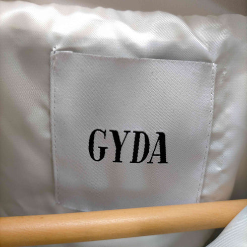 ジェイダ GYDA 25SS レースライン ボリュームスリーブ フェイク レザー ジャケット レディース FREE