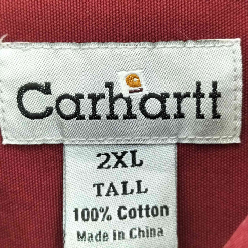 カーハート Carhartt 90-00s コットン ワークシャツ メンズ 2XL