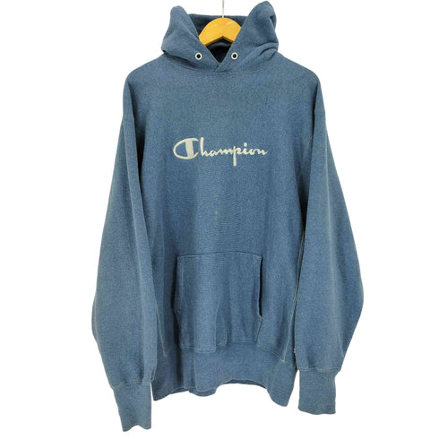 チャンピオン Champion 90s USA製 REVERSE WEAVE リバースウィーブ スクリプトロゴ刺繍 プルオーバーパーカー メンズ import:XXL
