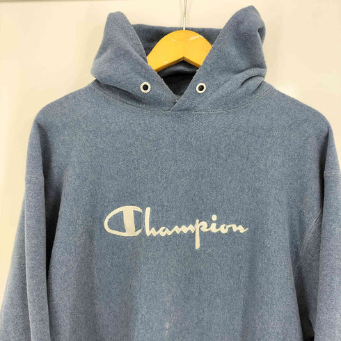 チャンピオン Champion 90s USA製 REVERSE WEAVE リバースウィーブ スクリプトロゴ刺繍 プルオーバーパーカー メンズ import:XXL